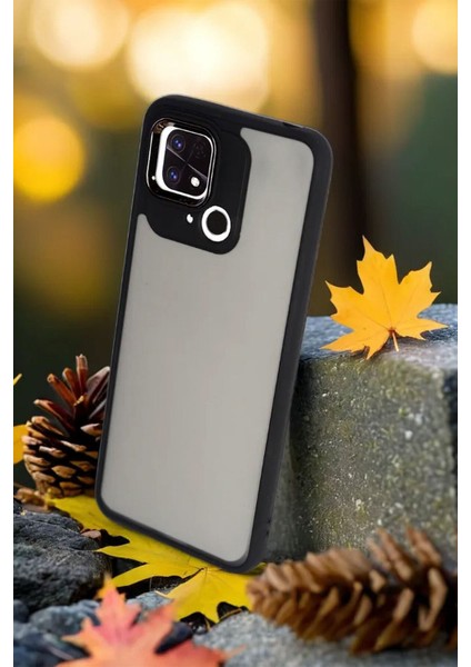 Xiaomi Poco C40 Kılıf Metal Çerçeve Hassas Butonlu Renkli Buzlu Şeffaf Transparan Kapak modelleri