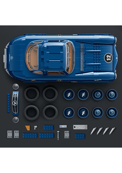 ™ Hot Wheels® Premium Serisi - Mercedes-Benz 300SL Koleksiyoncular Için Yarış Arabası Yapı Oyuncağı (1500 Parça) HWW25 fırsatları