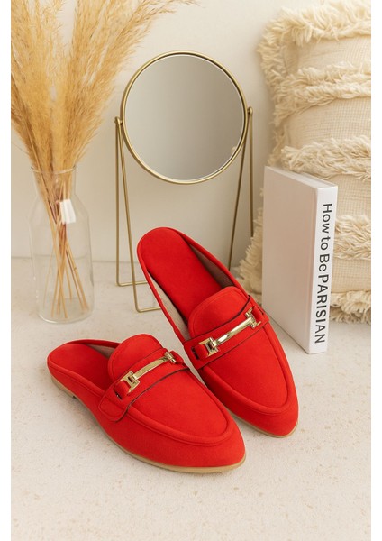 Kadın Babet Toka Detaylı Şık Rahat Ortopedik Günlük Terlik