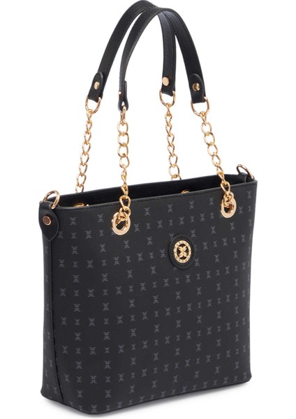 Siyah Print Kadın Omuz Çantası - S1WPR0000801-T0E fiyatları