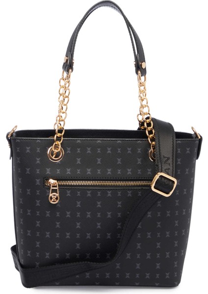 Siyah Print Kadın Omuz Çantası - S1WPR0000801-T0E modelleri