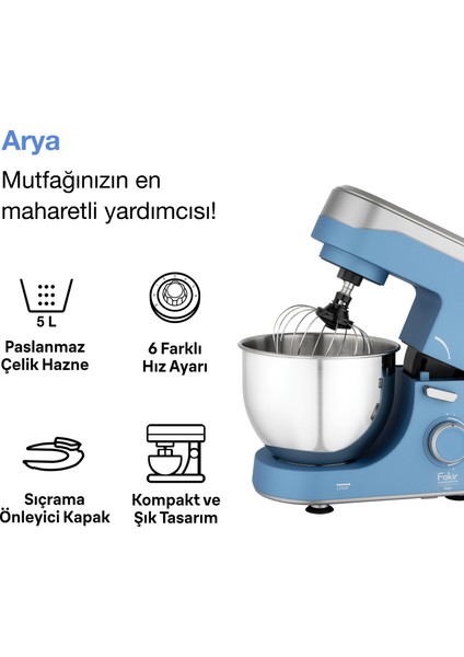 Arya Mutfak Şefi 1500W F Blue fiyatları