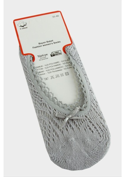 Msa-Shop Dantel Babet Çorap-Gri fiyatları