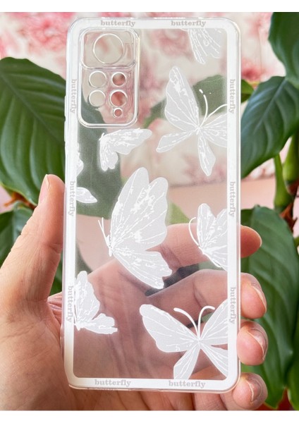 Xiaomi Redmi Note 11 Pro/12 Pro 4g Kılıf Tasarımlı Desenli Kamera Korumalı Şeffaf Kelebek Silikon Kapak modelleri