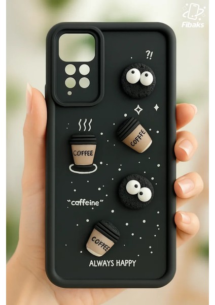 Xiaomi Redmi Note 11 Pro/12 Pro 4g Kılıf Tasarımlı Desenli Kamera Korumalı Coffee Kurabiye Silikon Kapak indirimleri