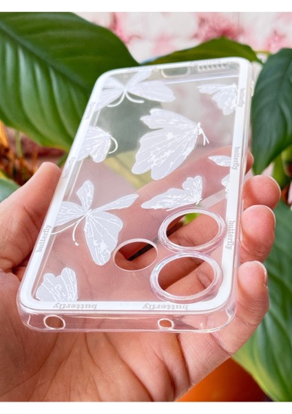 Xiaomi Redmi 13 Kılıf Şeffaf Kelebek Tasarımlı Desenli Kamera Korumalı Yumuşak Silikon Kapak fırsatları
