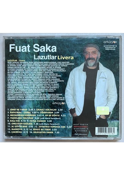 Fuat Saka Lazutlar Livera CD (Orijnal Dönem Baskı Cd) fiyatları