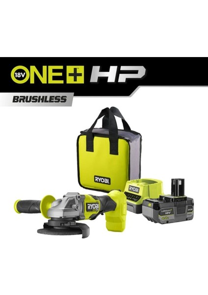 Ryobı RAG18X-1C40S Akülü Avuç Taşlama Makinesi One+ Kömürsüz 18V Li-Ion 4 Ah fiyatları