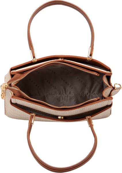 Bej Print Kadın Omuz Çantası - S1WPR0000803-S7G fırsatları