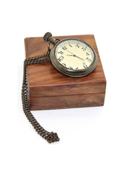 Ahşap Kutulu Pirinç Köstekli Saat Model 1 fiyatları
