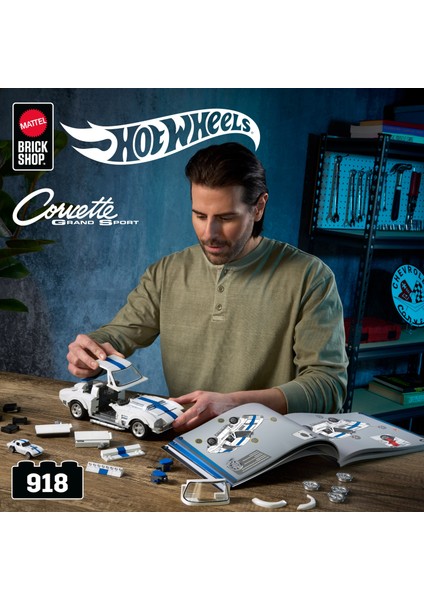 ™ Hot Wheels® Elite Serisi - Corvette Grand Sport Yapı Oyuncağı Seti (918 Parça), Koleksiyoncular Için JGR31 fiyatları