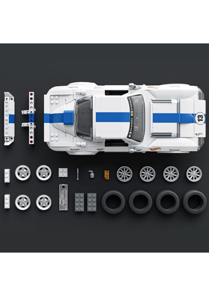 ™ Hot Wheels® Elite Serisi - Corvette Grand Sport Yapı Oyuncağı Seti (918 Parça), Koleksiyoncular Için JGR31 fırsatları