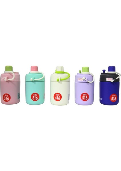 Çelik Termos Matara Çocuk 450ML Pembe fiyatları