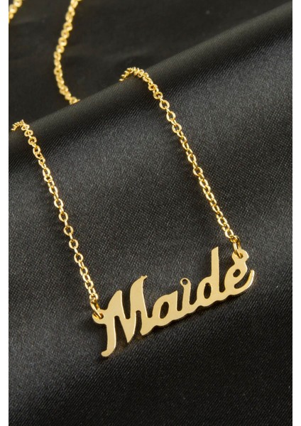 Msa-Shop Maide Isimli Kolye -Sarı