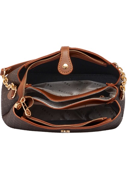 Kahve Print Kadın Omuz Çantası - S1WPR0000802-R1P fırsatları