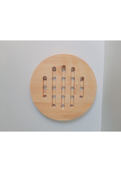 Ahşap Bambu Nihale Çaydanlık Altlığı Yuvarlak Delikli Tencere Altlığı Çaydanlık Matı fiyatları