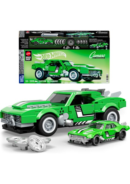 ™ Hot Wheels® Speed Serisi - Custom '68 Camaro® Yapı Oyuncağı Seti (289 Parça), Koleksiyoncular Için JFT16