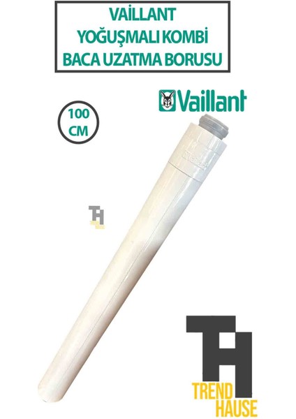 Vaillant Yoğuşmalı Kombi Baca Uzatma Borusu (1 Metre) (Orjinal)