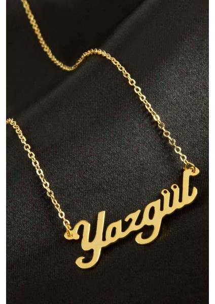 Msa-Shop Yazgül Isimli Kolye -Sarı
