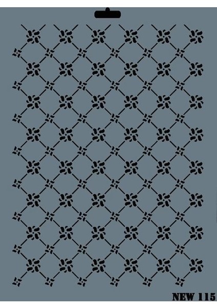 Rich New Seri N-115 Stencil 35X25 cm