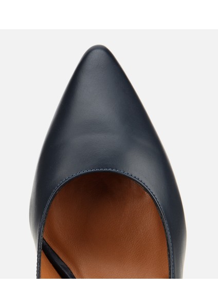 01AYH312480A680 KADIN Deri Lacivert Esnek Tabanlı Ince Topuklu Stiletto indirimleri