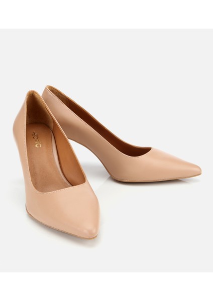 01AYH312510A330 KADIN Deri Bej Esnek Tabanlı Ince Topuklu Stiletto fiyatları