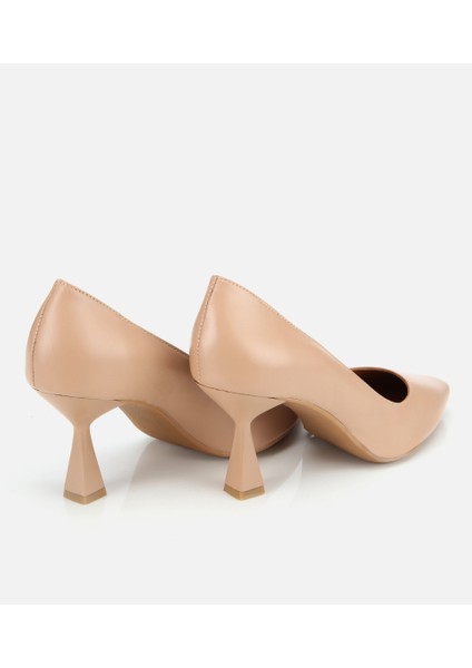 01AYH312510A330 KADIN Deri Bej Esnek Tabanlı Ince Topuklu Stiletto fırsatları