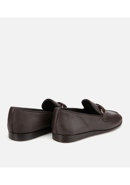 02AYH313520A480 ERKEK Deri Kahverengi Toka Detaylı Klasik Loafer fırsatları