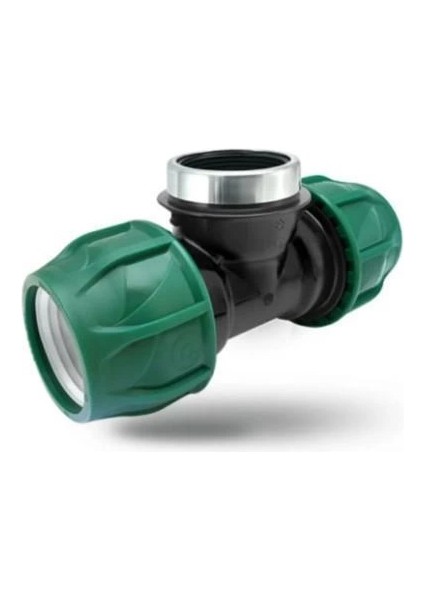 Poelsan Siyah 25X1/2X25 Kablin Dişi Te