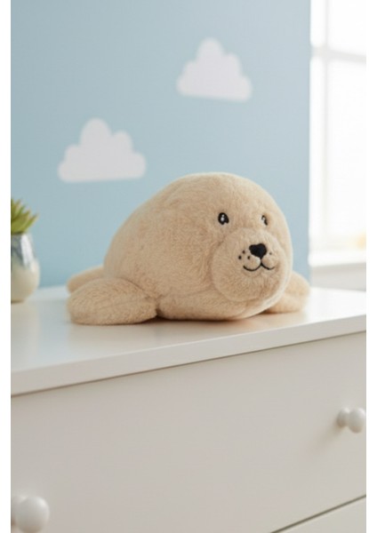 Peluş Fok Oyuncak Yastık Yumuşak Deniz Hayvanı Figürü