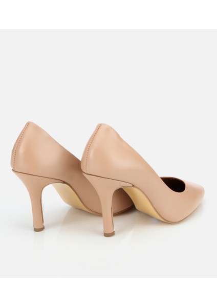 01AYH312530A330 KADIN Deri Bej Yüksek Topuklu Stiletto fırsatları