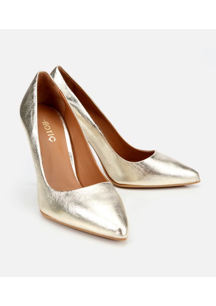 01AYH312570A540 KADIN Deri Gold Yüksek Topuklu Stiletto fiyatları