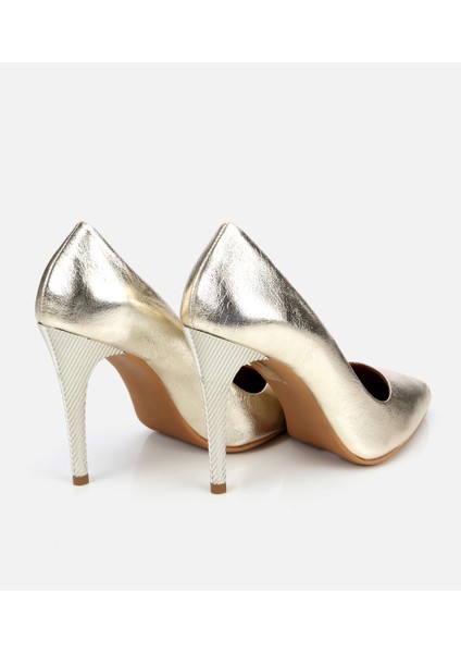 01AYH312570A540 KADIN Deri Gold Yüksek Topuklu Stiletto fırsatları