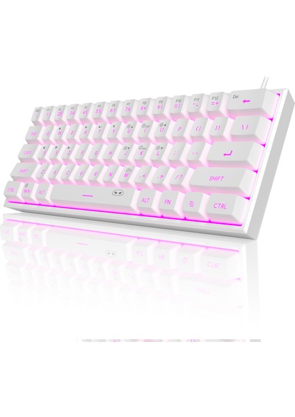 TS91 61 Tuş Rgb Kablolu Beyaz Membran Türkçe Q Gaming Klavye modelleri
