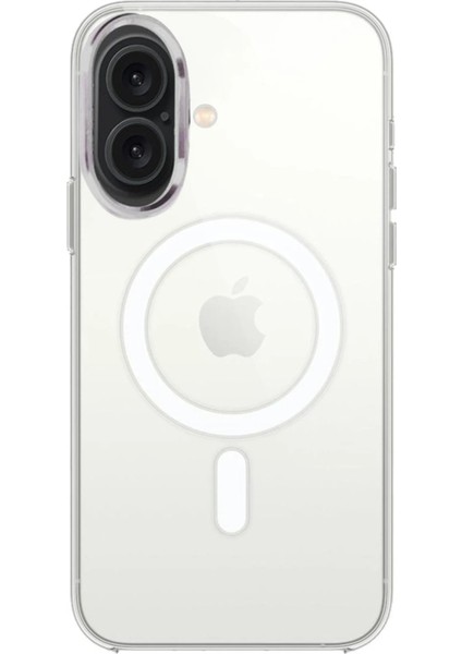 Bfs iPhone 16 Plus Kılıf Pc Real Magsafe Kapak - Şeffaf