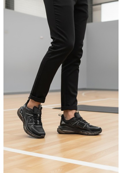 101 25333 Sally M Siyah Erkek Rahat Taban Spor Ayakkabı