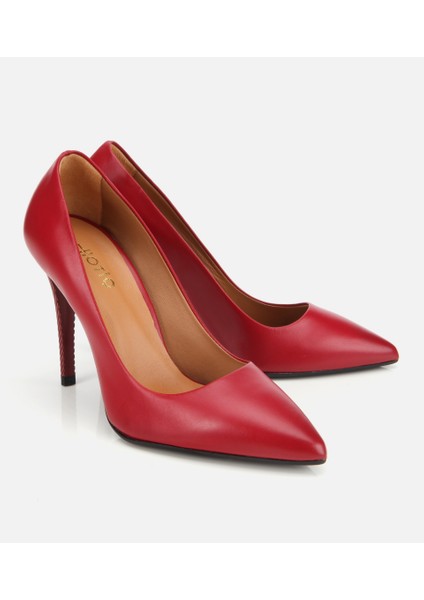 01AYH312580A750 KADIN Deri Kırmızı Yüksek Topuklu Stiletto fiyatları