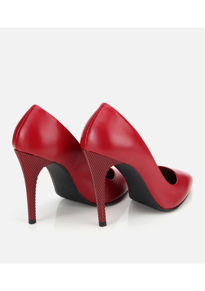 01AYH312580A750 KADIN Deri Kırmızı Yüksek Topuklu Stiletto fırsatları