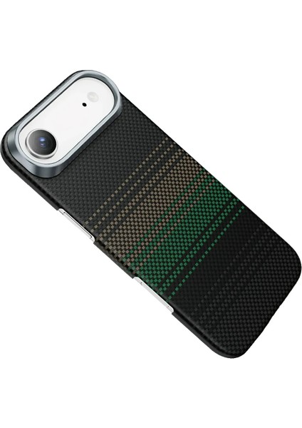Apple iPhone 17 Air Kılıf Aramid Fiber Ruaha Kevlar Magsafe Kapak - Turuncu ve Lacivert Renkleriyle fırsatları