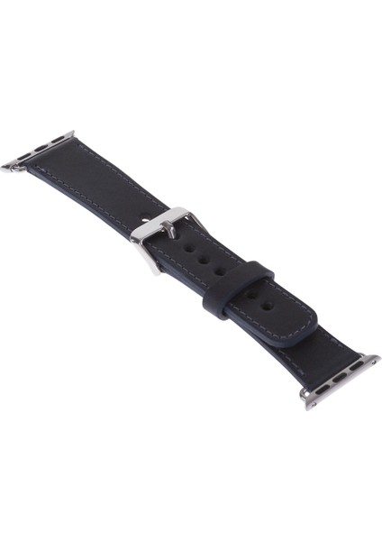 Apple Watch Uyumlu Deri Kordon 42-44-45MM CZ01 Lacivert modelleri