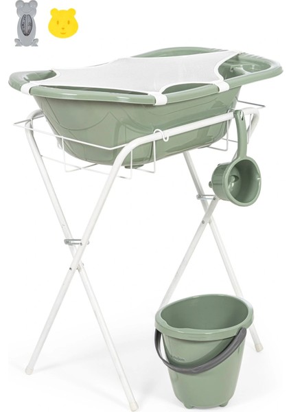 Ayaklı Küvet Seti 7 Parça Soft Yeşil