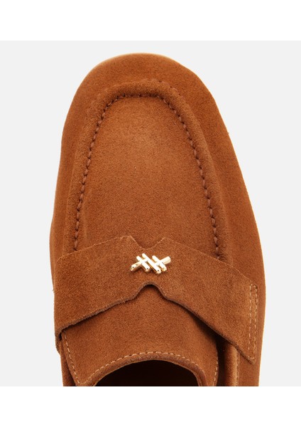 01AYH312410A430 KADIN Süet Deri Taba Yumuşak Dokulu Klasik Loafer indirimleri