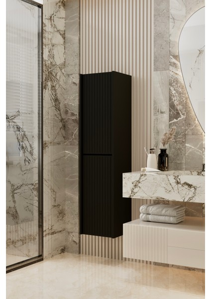 Capella Kumtaşı Mdf Çok Amaçlı Banyo Dolabı 138X34 cm fiyatları