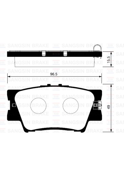 Arka Fren Balata Toyota Rav4 2.0l 1AZ-FE ACA30 ACA31 06-12 / Rav4 2.0l 1AD-FTV D4-D ALA40 12->
