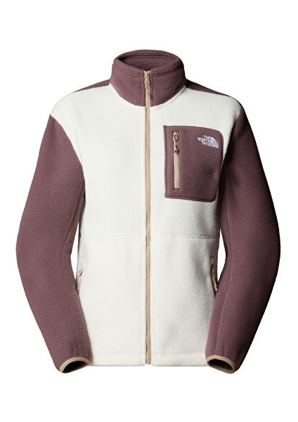 W Yumiori Full Zip Kadın Outdoor Polar Ceket NF0A8E88EWO1 Beyaz