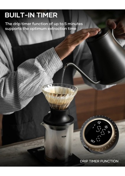 Renkli Isı Ayarlı Kahve Demleme Kettle, Şık ve Fonksiyonel Tasarım indirimleri