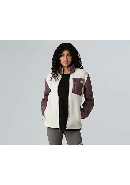 W Yumiori Full Zip Kadın Outdoor Polar Ceket NF0A8E88EWO1 Beyaz indirimleri