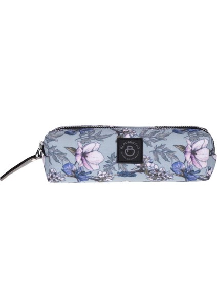 Mavi Çiçek Temalı Çok Amaçlı Makyaj ve Kalem Çantası fiyatları