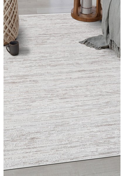 Pamuk Tabanlı Modern Tasarımlı Sisal Çizgili Bej Renk Halı fiyatları