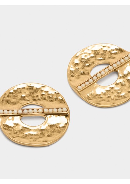 Merkez Çizgili Halka Küpe modelleri